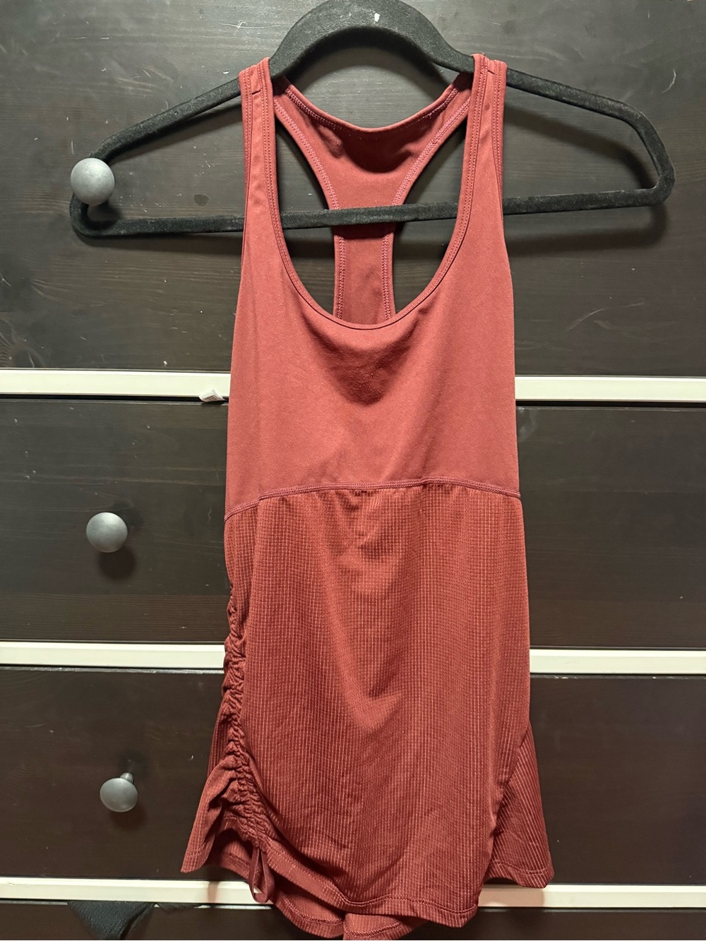 Fabletics Women's Rust Red Racerback Tank - Picture 1 of 3
